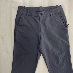 LULULEMON Commission Slim Fit Pant 32x34 Dark Gray